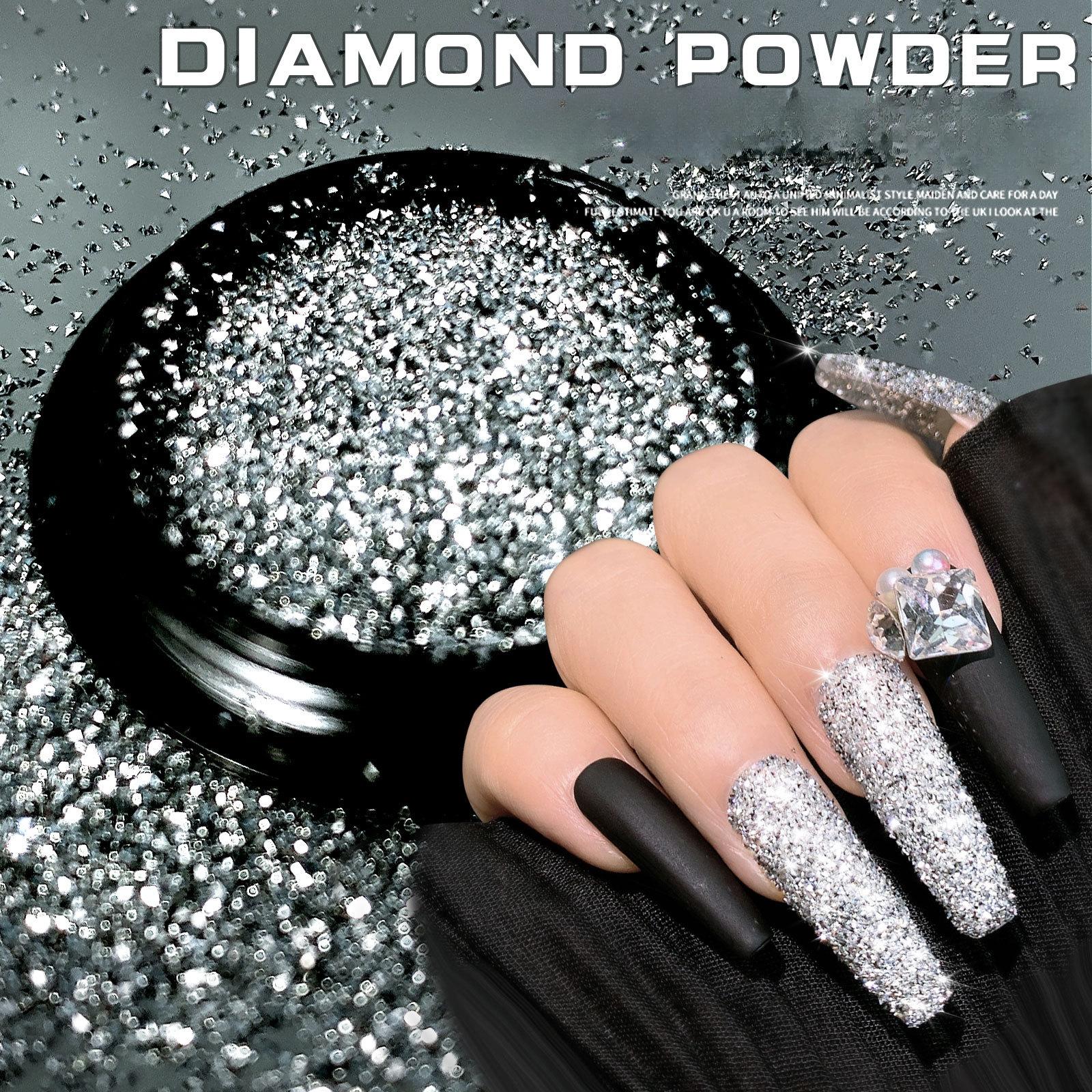 

Нейл-арт Кристалл Дробленый Алмазный Порошок, Микро-Алмазный Взрыв Вспышки Светоотражающий Прыгающий Порошок, Высокоглянцевый Spar Блестящий Порошок, Порошок Для Ногтей