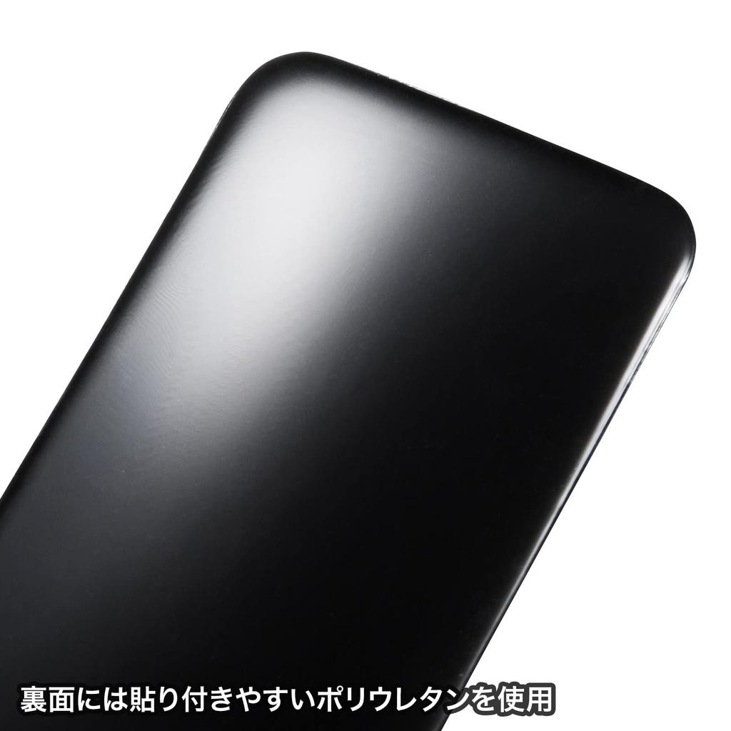 SANWA SUPPLY Keyboard Wrist Rest for (Leather-like Material, Black, Mouse/Mouse Pad) TOK-GELPNLBKN