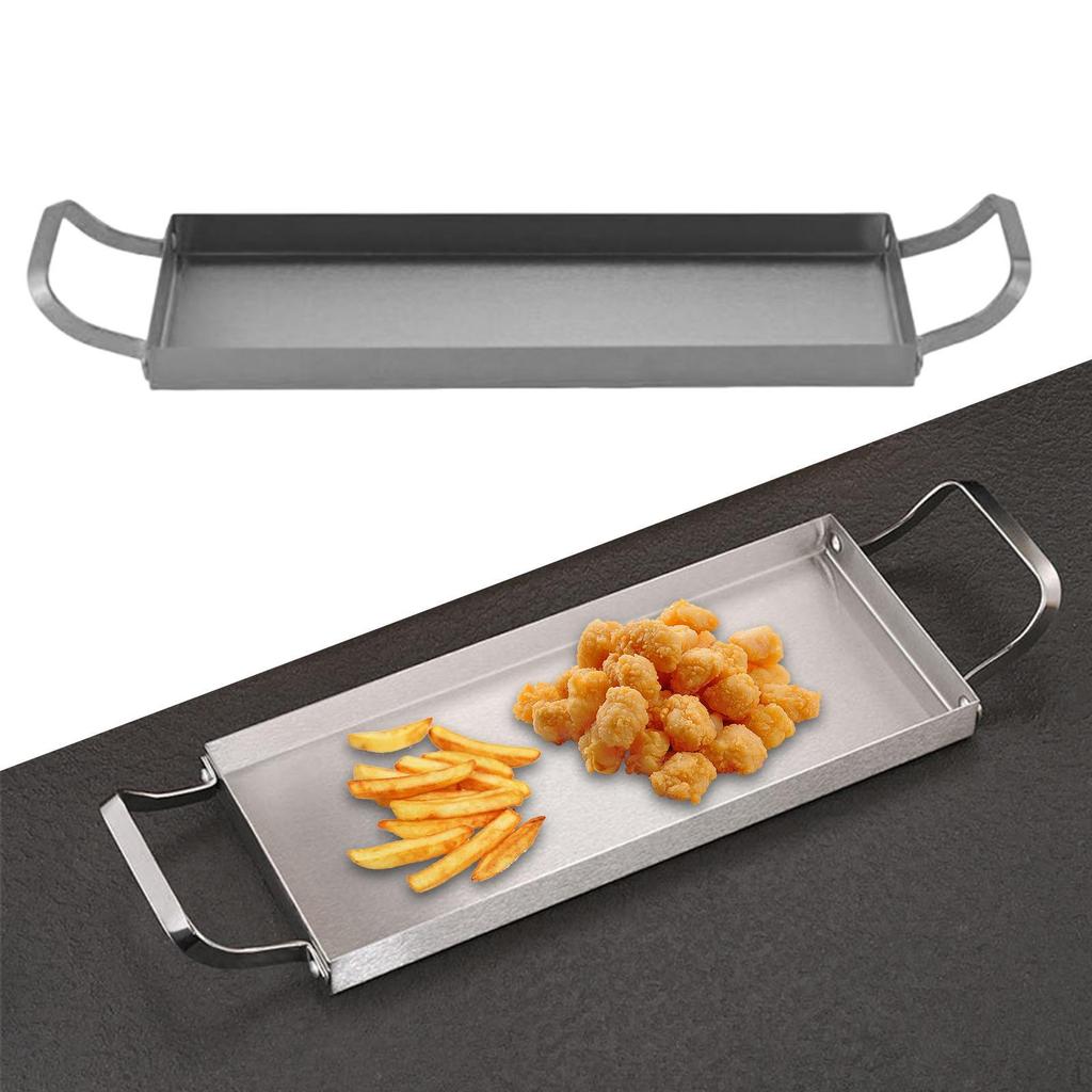 Rectangular Platters Baking Pan Breading Tray Stainless Steel Sheet for Desserts Home