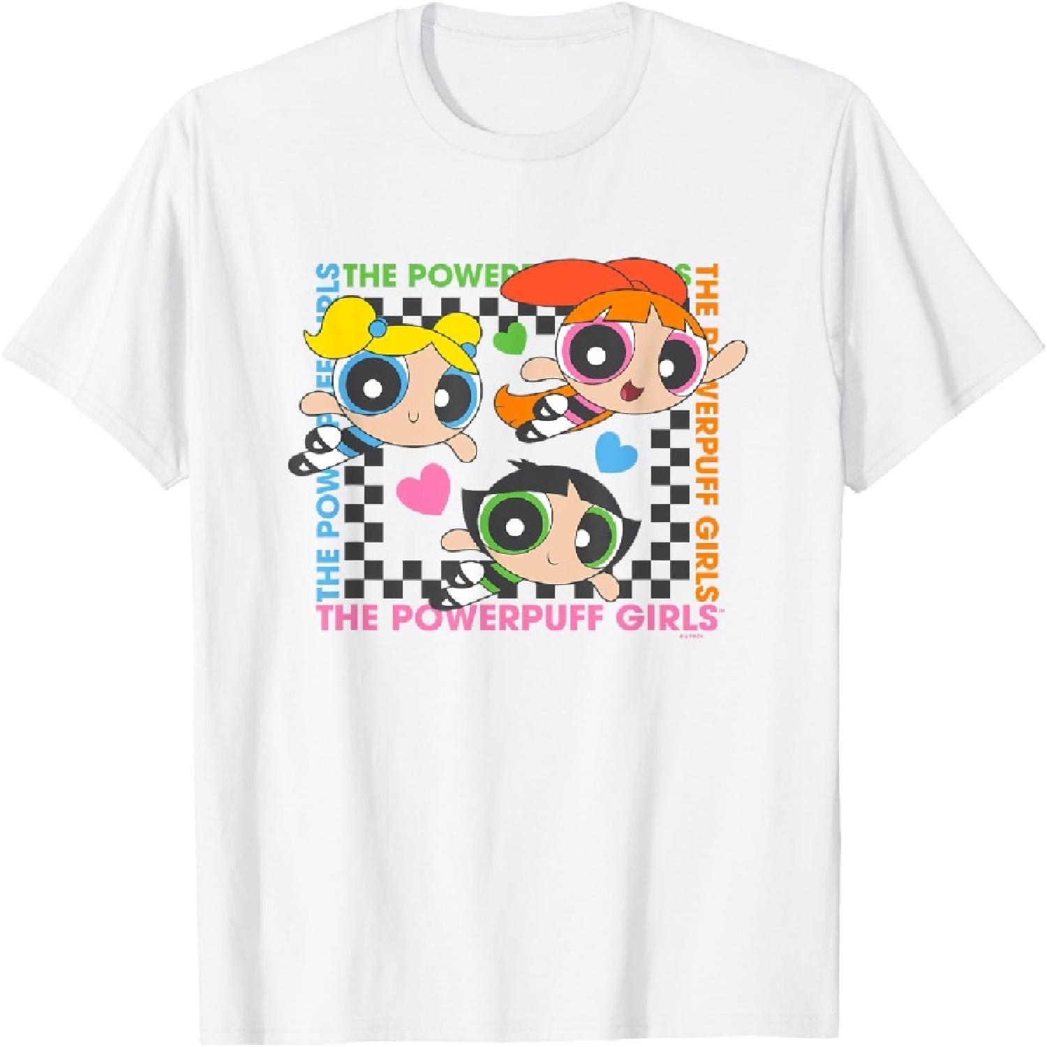 The Powerpuff Girls Flying Cute Group Shot T-Shirt XXXXXL белый