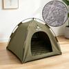 Pet Cage Breathable Pet Tent House Comfortable with Double-sided Mat Feral Cat Shelter Portable Folding Cat House Travel