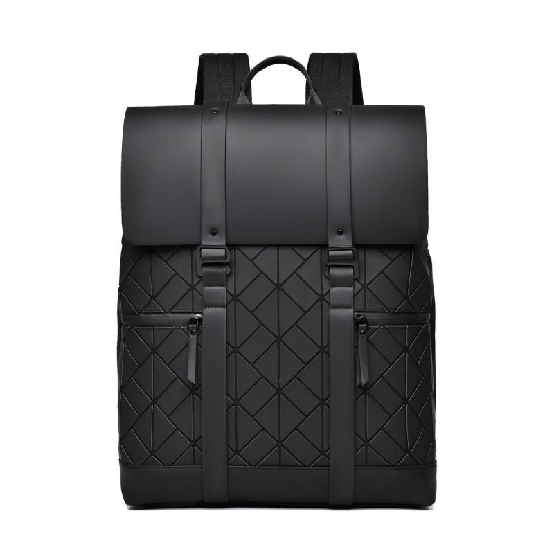 Warnerheim Men s Diamond Pattern Laptop Backpack One Size