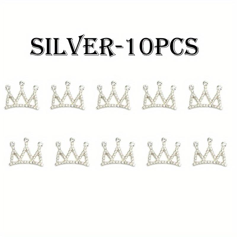 

10 шт./лот сплава стразы C пряжка корона водяная дрель аксессуары ювелирные изделия своими руками детская корона волосы головной убор украшение