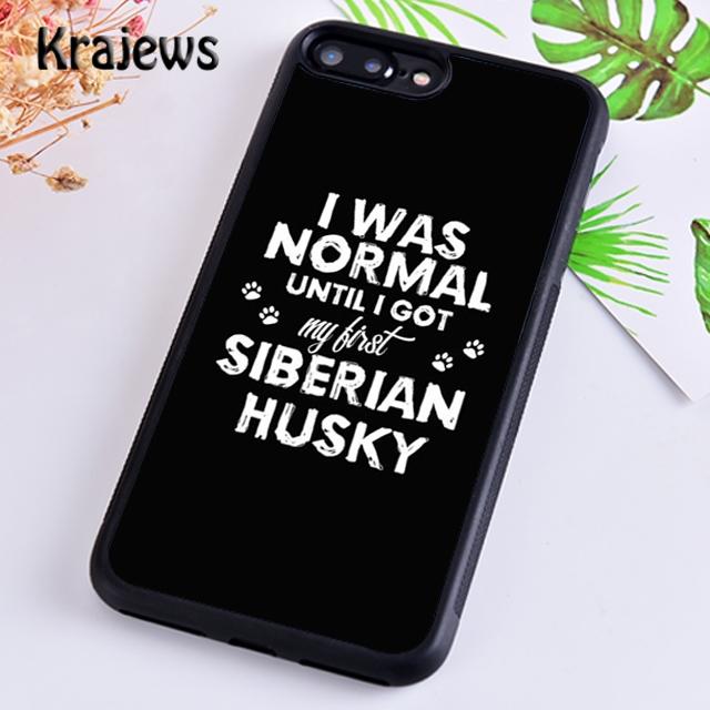 Krajews Animal Husky puppy Phone Case Cover For iPhone 17 Air 16 15 14 plus 12 13 pro max coque Shell Fundas