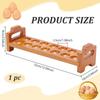 14-Slots Wooden Egg Holder Stackable Organizer Stand Counter Wood Egg Storage Rack Refrigerator Storage Kitchen Decoration