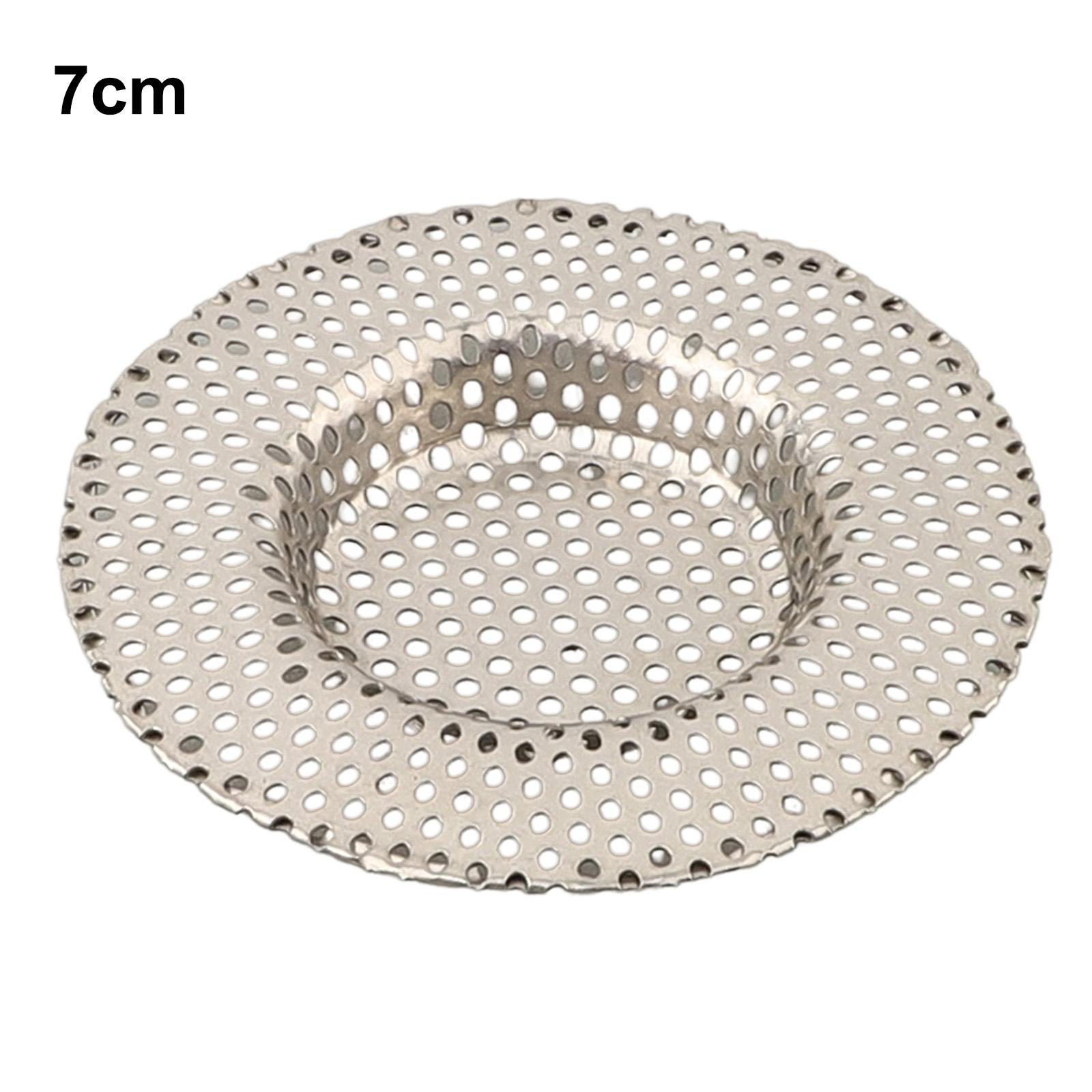 

Long Lasting Stainless Steel Bathtub Hair Catcher Drain Filter Strainer 7CM