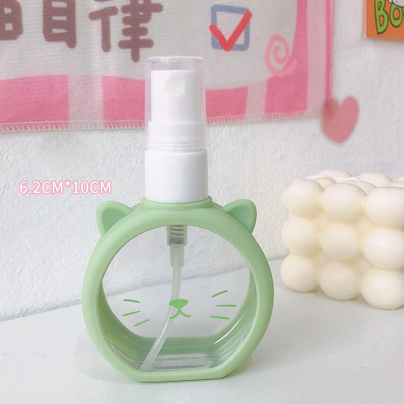 

1 шт., 55 мл, дорожный многоразовый распылитель для жидкости, пустой контейнер для косметики, портативный распылитель для духов, увлажняющий зелёный