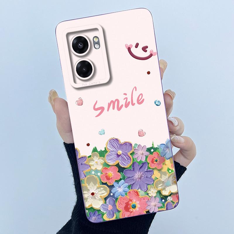 Hülle Für Realme Narzo 50 5G V23 5G Q5i Niedlicher Panda Süße Katzen Silikon Weiche Rückseite RMX3572 RMX3571 Stoßfänger Schutzhülle