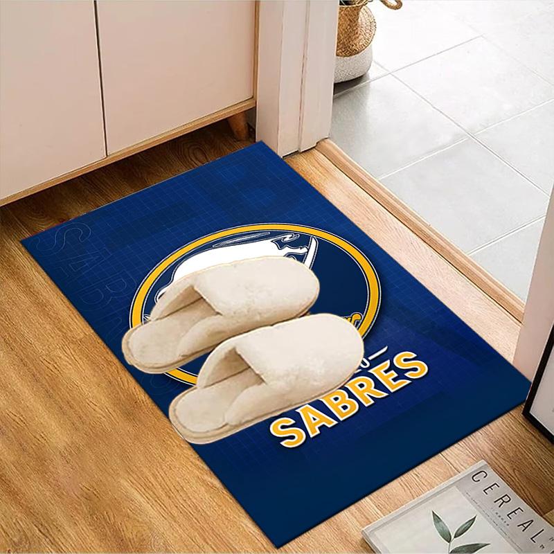 Buffalo Team Spirit Floor Mat for Living Room, Game Rooms, Office, Bedroom, Office Floor Mat Playful Design, Christmas Fan Gifts