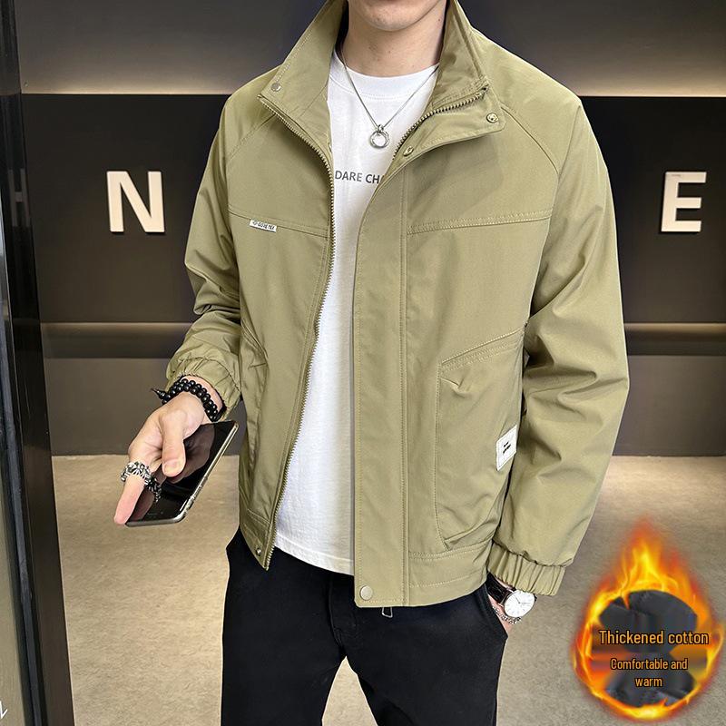 2025 Trendy Men's Versatile Cotton-Padded Jacket for Spring & Autumn