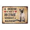 [ Kelly66 ] Pets Cat Bombay Siamese Burmese Birman Abyssinian Metal Sign Home Decor Bar Wall Art Painting 20*30 CM Size Dy147