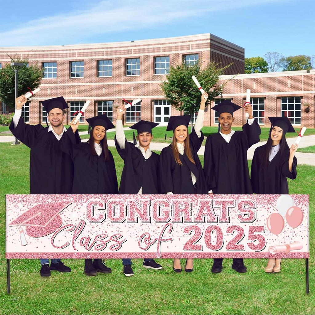 Graduation Party Decoration Outdoor Decoration Ambience Banner Hanging Fabric