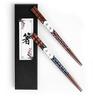 KXLCGYK Set of Two Wooden 23cm Total Japanese Not Dishwasher Perfect for Wedding and Other Chopsticks, Pairs, Chopsticks, Couple's Set, Length, Style,