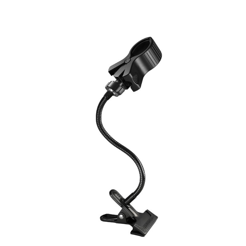 Gooseneck Microphone Stand with Clamp Flexible Adjustable Desk Arm with Microphone Clip for Music Recording Equipment