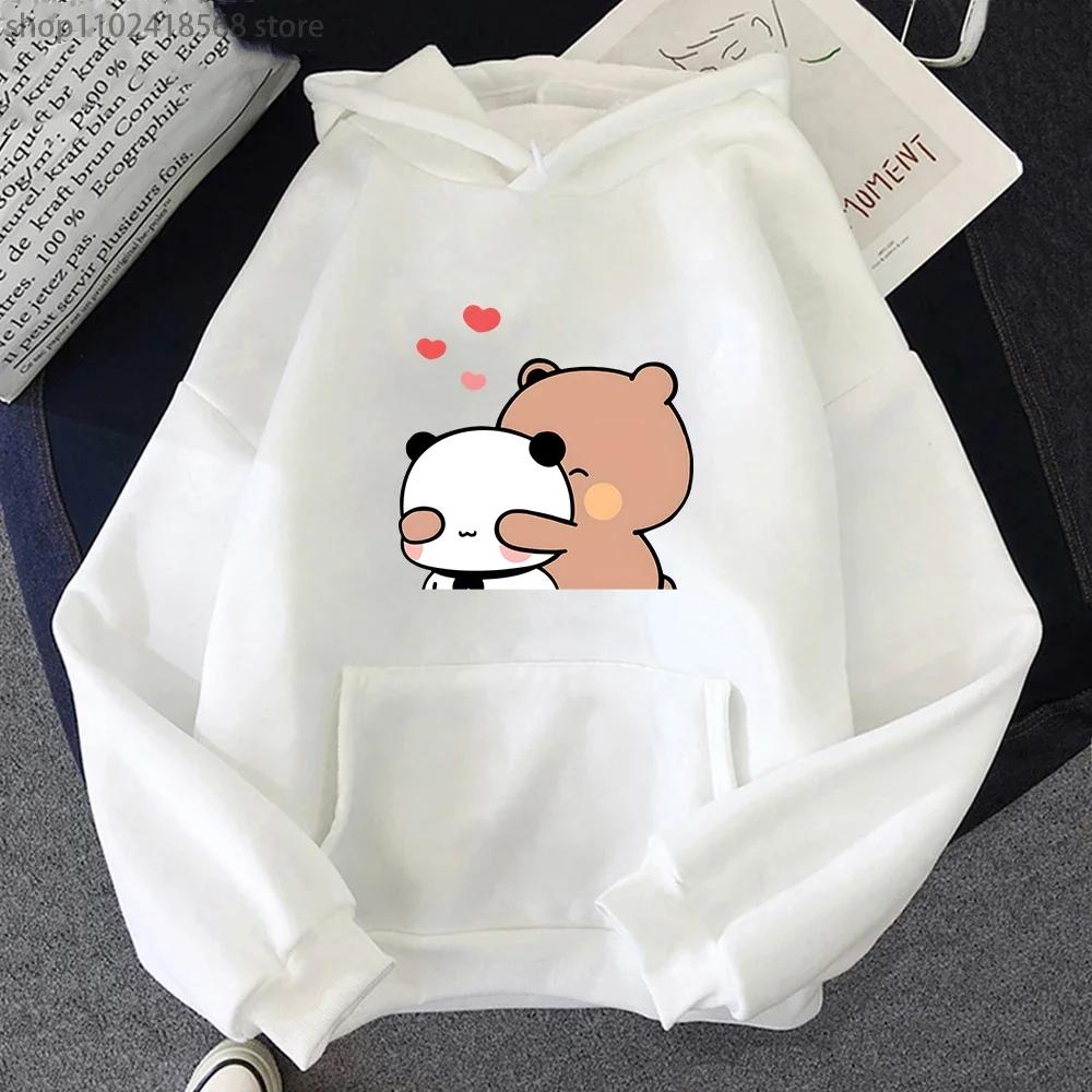 Panda Bear Hoodies Cartoon  Bubu Dudu Graphic Sweatshirt Women Clothes Long Sleeve Pullover Girls Hoodie Men Sudadera