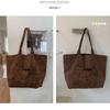 Leopard Print Double-sided Shoulder Bags for Women Casual Student Class Ladies Tote Bag Large Capacity Female Shopping Handbags