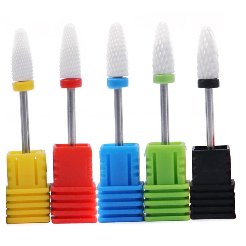 Nail Ceramic Grinding Head Single Corn Shape Nail Electric Grinder Special Accessories Grinding Head