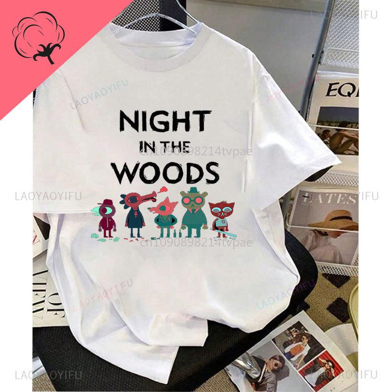 

Футболки Night in The Woods футболка mae Жіночий одяг Бавовна Смішна Мила Каваї Оригінальність Друкована Ігрова Футболка Вуличний стиль Футболка M