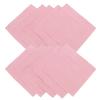 12Pcs Soft Cotton Blend Table Napkins 40Cm Washable Reusable Natural Blush Pink Dinner Napkins for Wedding Reception Holiday