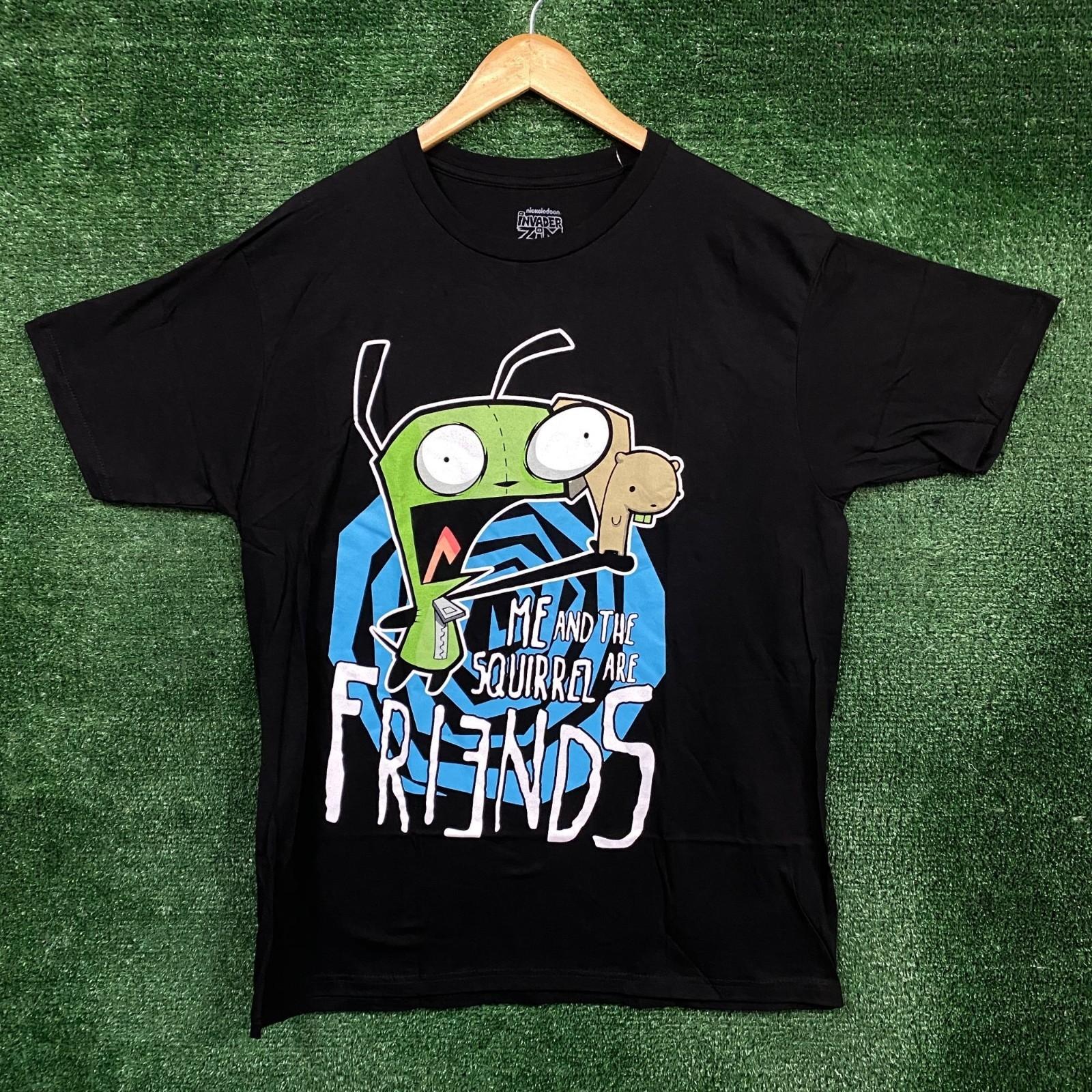 Invader Zim Me and Squirrel are Friends Gir T size Large Unisex T-Shirt M