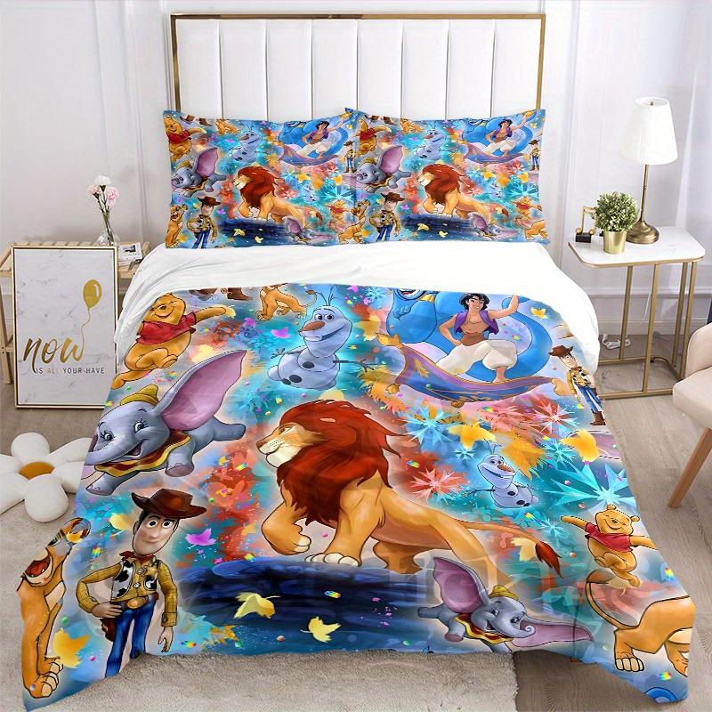 3pcs The Lion King & Friends Printed Bedding Set, Soft and Comfortable Quilt Cover for Bedroom B089