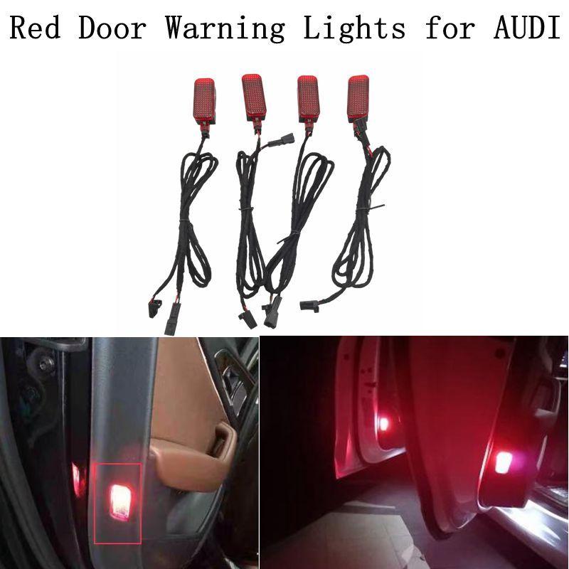 1set Car Door Panel Interior Red Warning Light For A7 A8 Q3 Q5 Q7 TT A3 S3 A6 S6 A4 S4 RS3 RS4 A7 RS7 8KD 947 411 8KD947411
