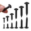 M2.3 M3.5 M4 M5 Phillips Truss Head Screw Carbon Steel Self Tapping Black Screws Woodworking Fasterner Hardware Accessories