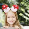 New Arrival Cute LED Santa Elk Snowman Whitebear Hairband Christmas LED Light Headband Party Christmas Decoration