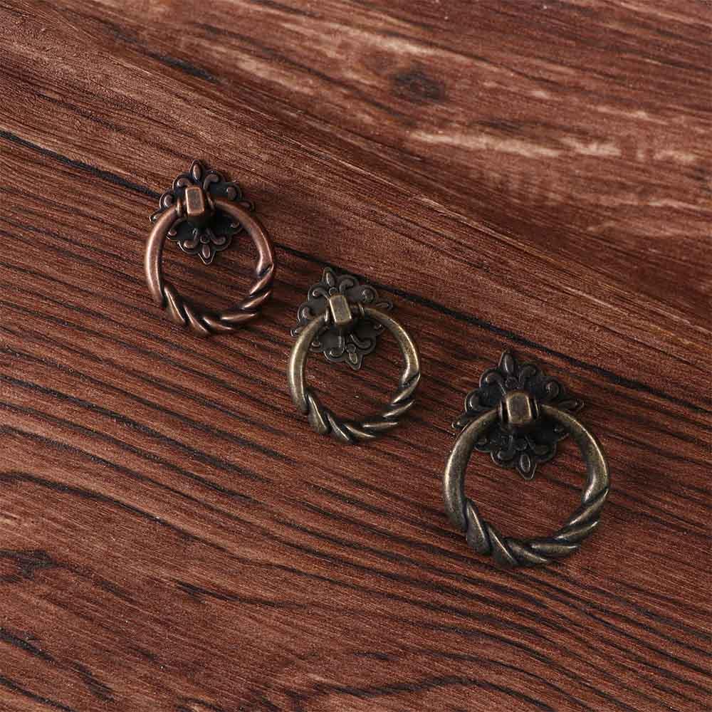 Hardware Pulls Handles Cupboard Doll House Cabinet Knobs Furniture Handles Ring Handles Drawer Pull