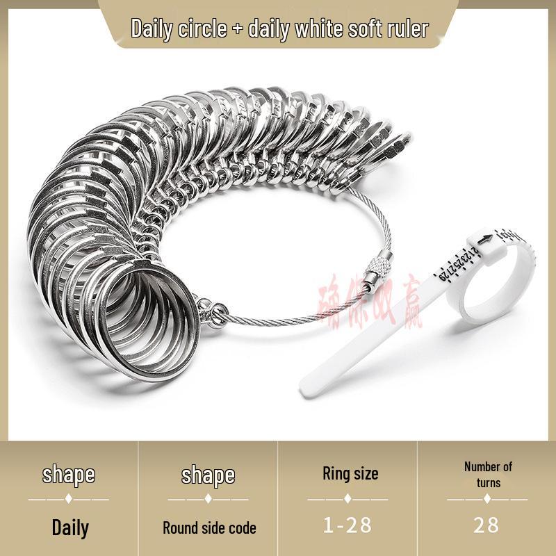 Soft Ring Size Measuring Tool - Accurate Finger Ruler for UK, Europe, Japan, Korea, Hong Kong