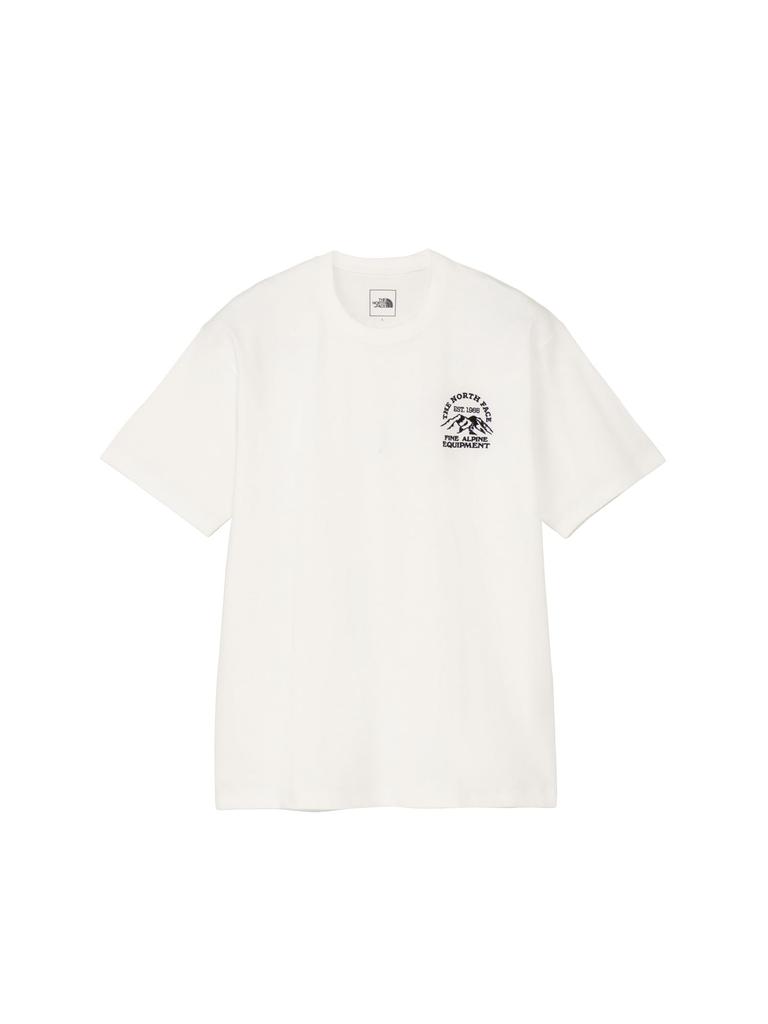 The North Face Fine Alpine Mountain Short Sleeve Size XL Tee, T-Shirt, White,