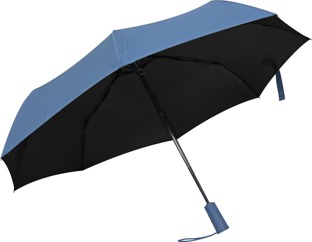 TRADE ONE Folding Sun and Automatic 30935 Umbrella, Rain, One-Touch Open/Close, Unisex, Navy,