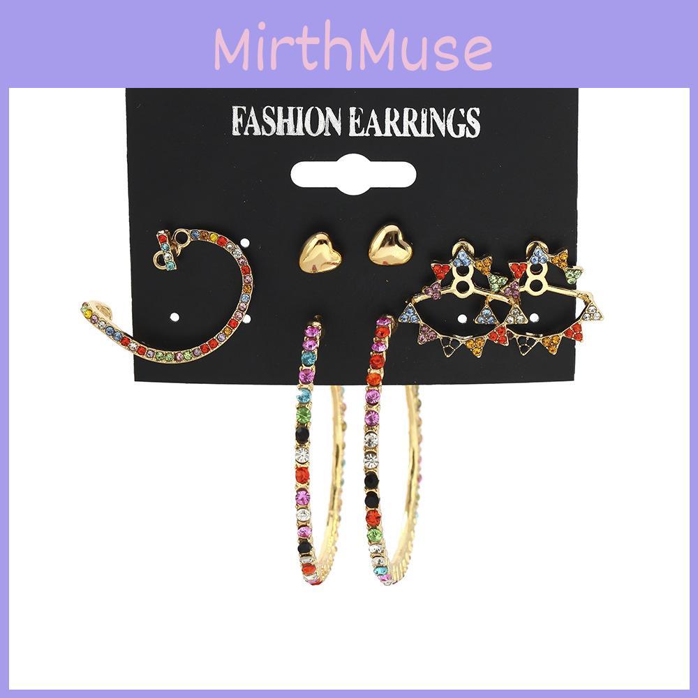 Cute Trendy Alloy Earrings Fresh Diamond Design Perfect For Weddings And Birthdays