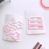Pink Hollow Hair Clips Heart Star Square Hair Barrettes Hairpins Heart/Star/Square Shaped Hair Clips for Little Girls