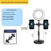 Desktop Streaming Microphone Stand with Fill Light, Boom Arm, and Phone Holder