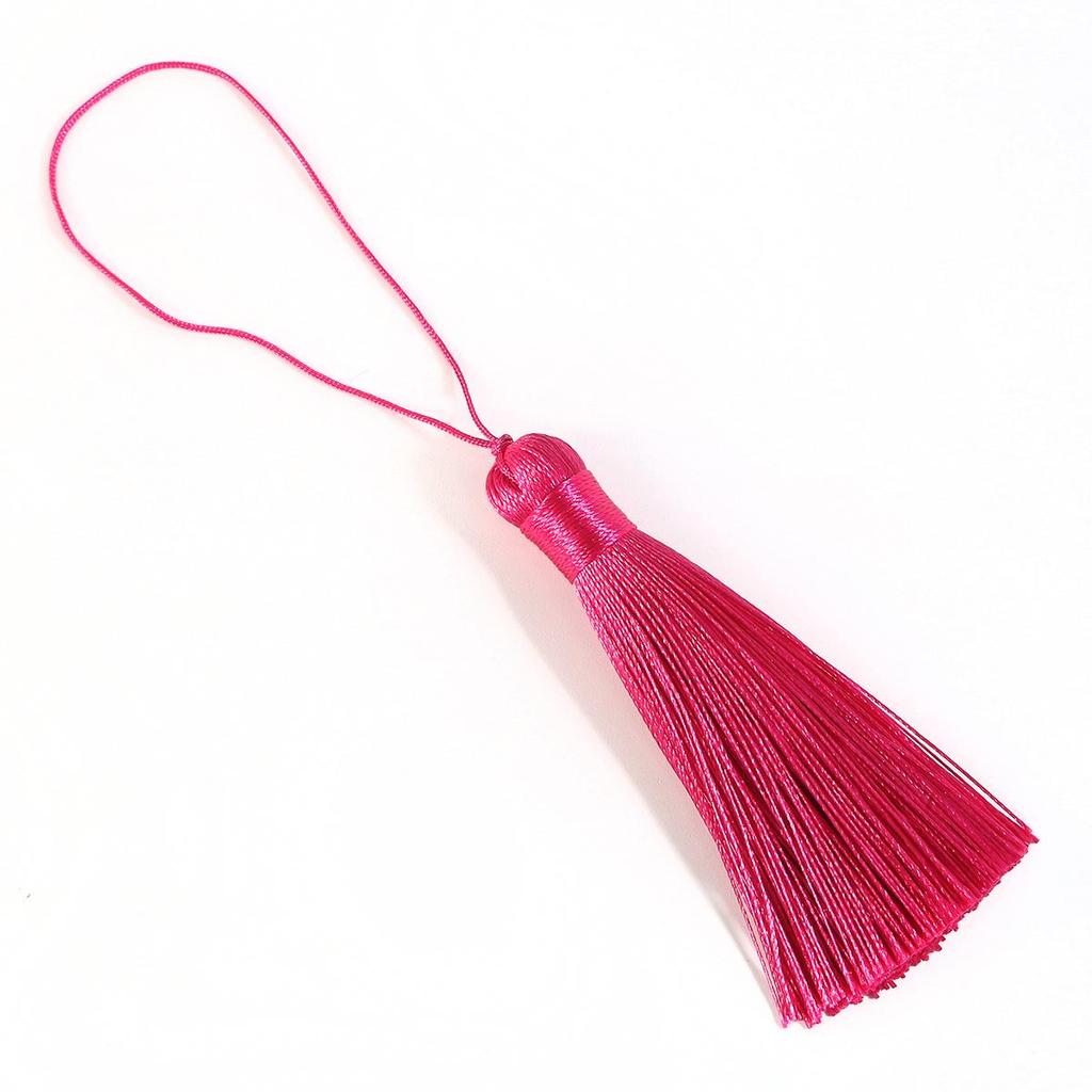 Polyester Seidenquaste Hängende Quaste mit Spitze für DIY Schmuckherstellung Zubehör Bastelarbeiten