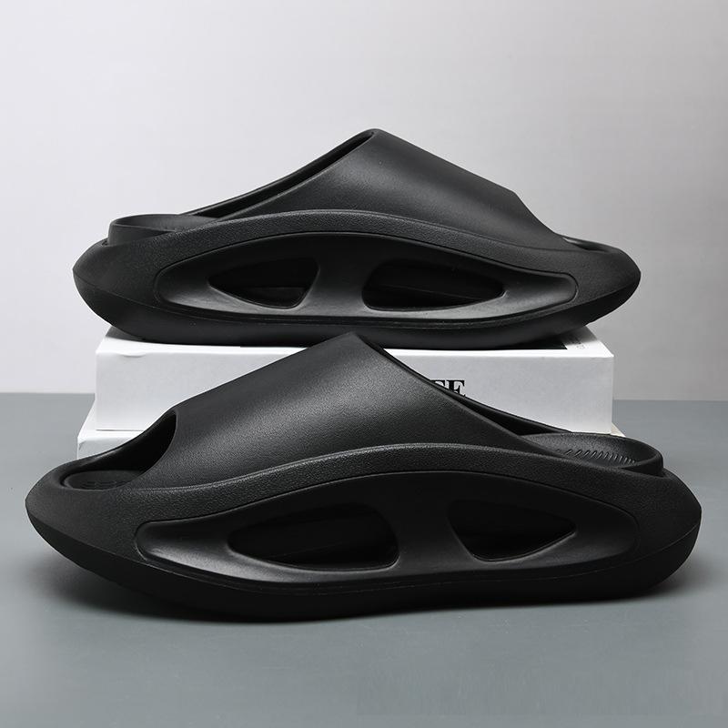 Fashion Comwarm New Summer Platform Slippers For Men Non-Slips Open Toe Flip Flops Men Fashion Beach Sandals Bathroom Slippers Outdoor