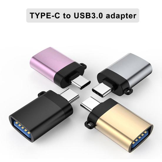 Mini Portable OTG to Type-C Charging USB 3 Cable Adapter for Phone/Tablet