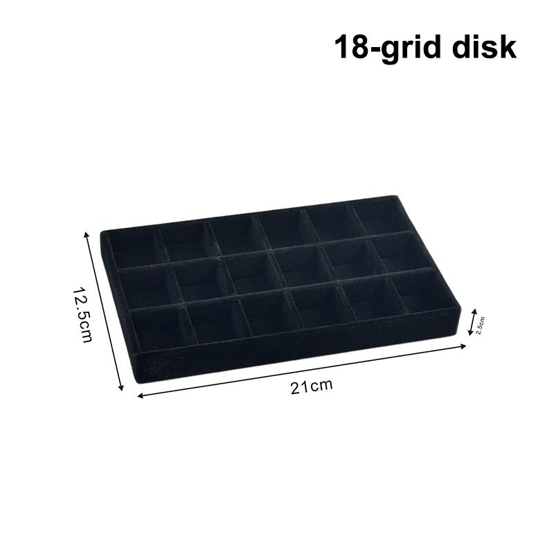 

Flocked Jewelry Box Display Tray Stand Multiple Style For Necklace, Bracelet, Earring, Ring Organizer Box A27