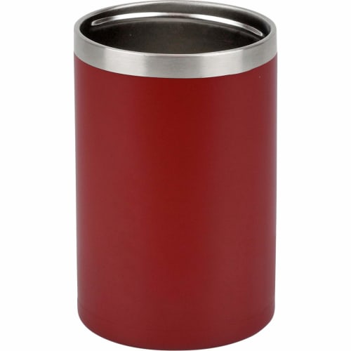 Wahei Freiz Long-Lasting Cold Can Holder for Tumblers (350ml Cans), Earth Red, Vacuum Insulated, Keeps Cans Hot or Cold, Fortec RH-1532