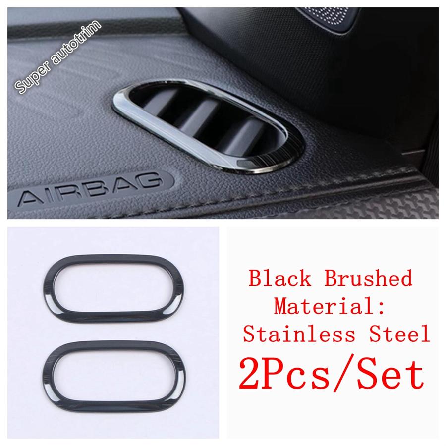 For Haval Dargo 2024 Dashboard Front AC Air Conditioning Outlet Vent Frame Cover Trim Stainless Steel Accessories