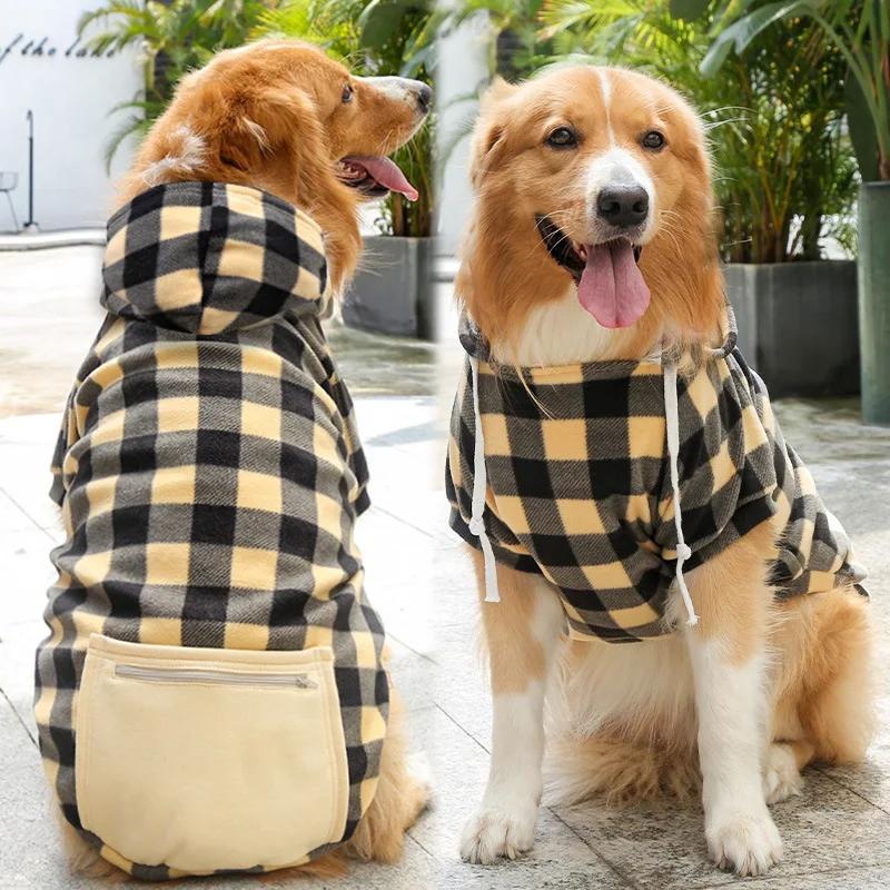 Reversible Plaid Dog Winter Coat Vest Cold Weather Pet Jacket for Small Medium Large Dogs Pet Apparel