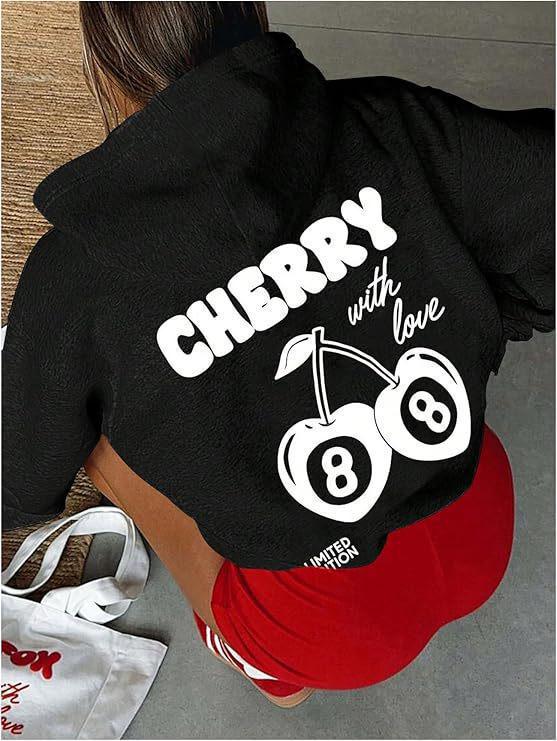 SOLY HUX Women's Casual Long Sleeve Pullover Drawstring Hooded Sweatshirt for Autumn and Winter