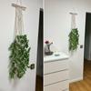 1PCS Hand Geflochtene Pflanzen Halter Blumentopf Aufhänger Hängenden Seil für Wand Countyard Garten Dekoration LXY
