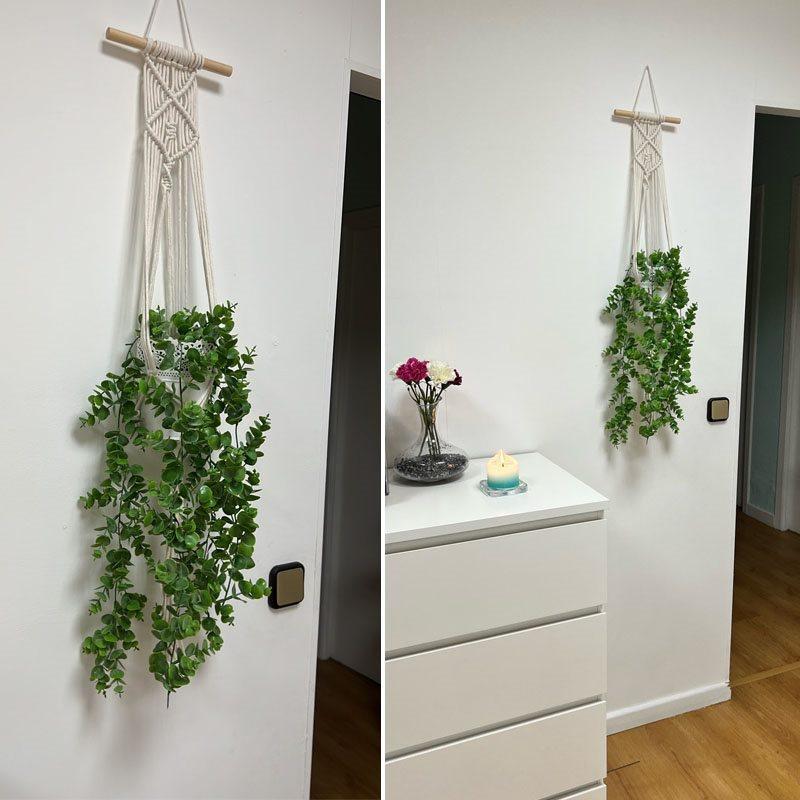 1PCS Hand Geflochtene Pflanzen Halter Blumentopf Aufhänger Hängenden Seil für Wand Countyard Garten Dekoration LXY