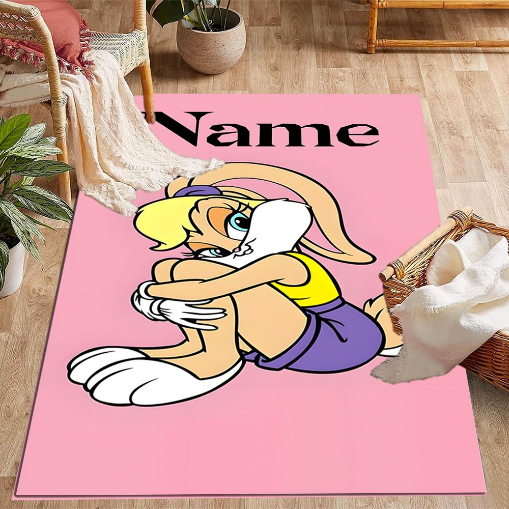 Looney Tunes Adventure Customize Your Name Carpet Perfect for Balcony Kitchen Dining Room Dormitory Antislip Carpet Office home decor