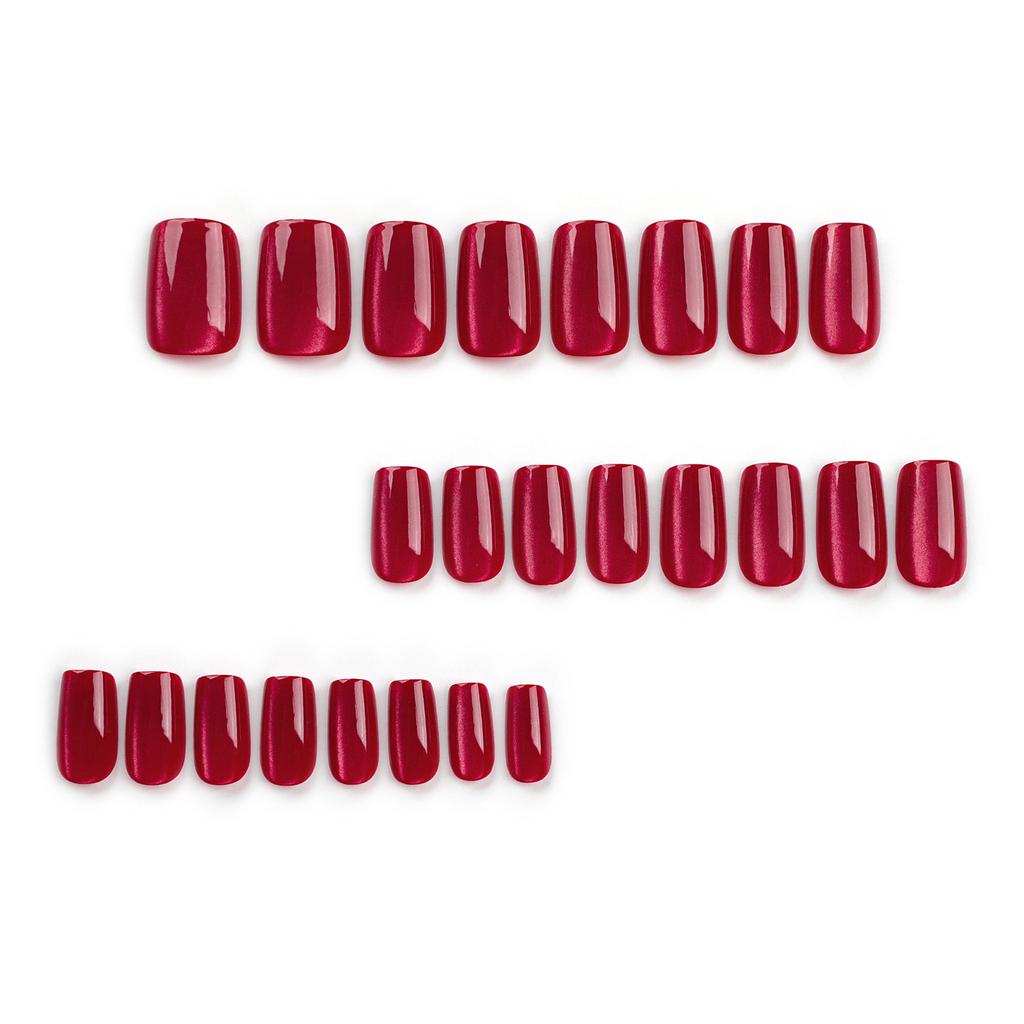 Medium Short False Nails Cat Eye Press On Nails Full Cover False Nails False Nails Tips Acrylic Nails Manicure Supplies