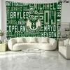 Milwaukee Bucks Logo Wall Tapestry Aesthetic Wall Hanging Printed Fabric Blanket Decorative Tapestries for Bedroom Living Room Home Decor