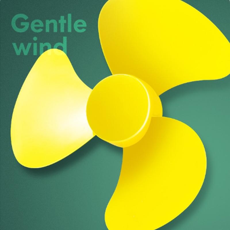 USB Fan Quiet Operation 3Speeds Quiet Operation USB Rechargeable for Home and Office Powerful Cooling