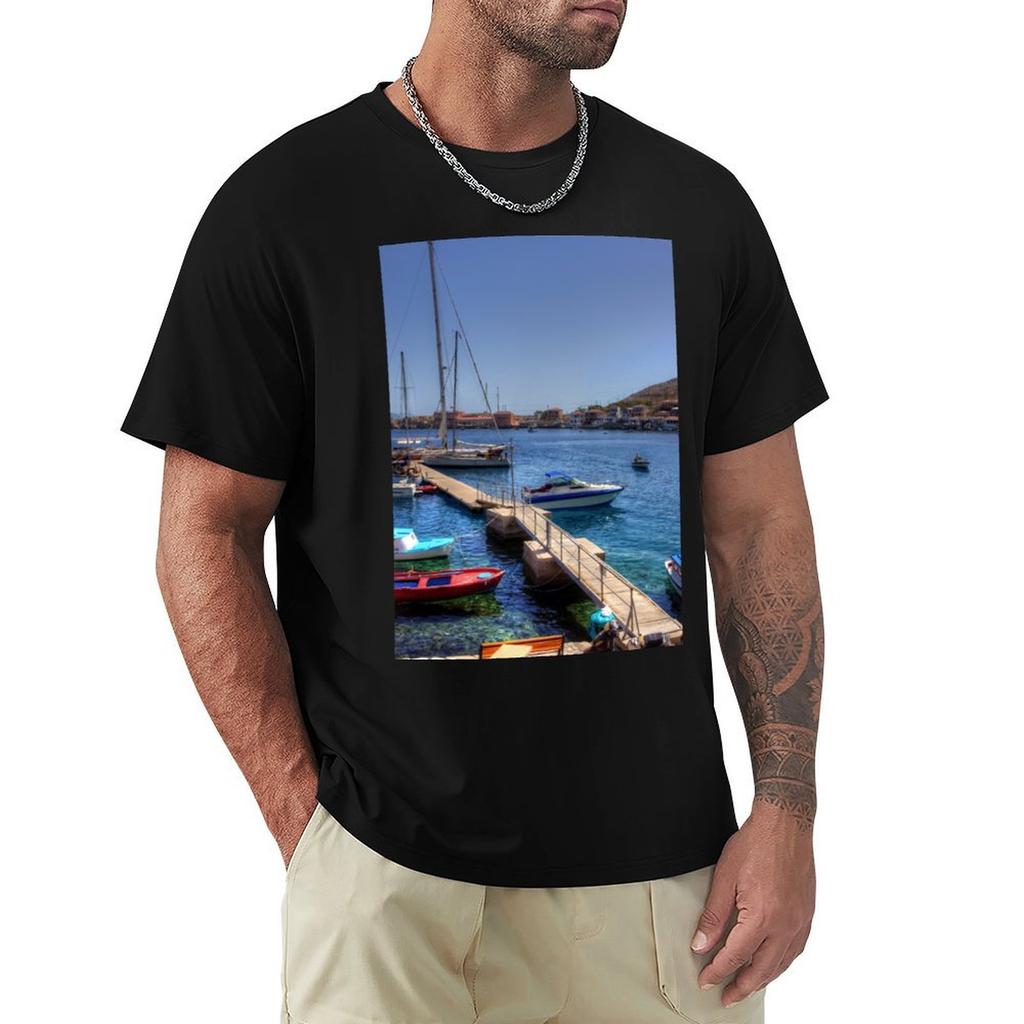 The Yacht Pier T-Shirt summer clothes sublime t shirts men